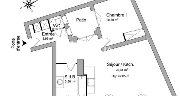 Location Appartement 2 pièces 47.6 m² - Nanterre 92000