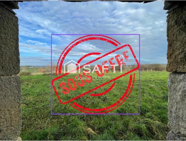 Dépendances en pierres sur un terrain de 4 ha