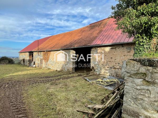 Dépendances en pierres sur un terrain de 4 ha