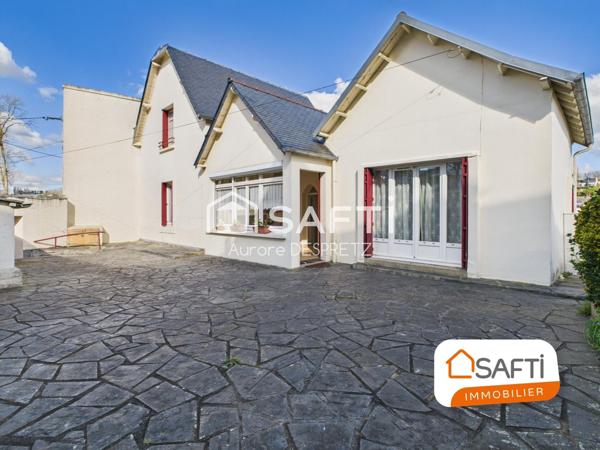 Adorable Maison des Années 30 avec Vue Imprenable sur Morlaix et son Viaduc.