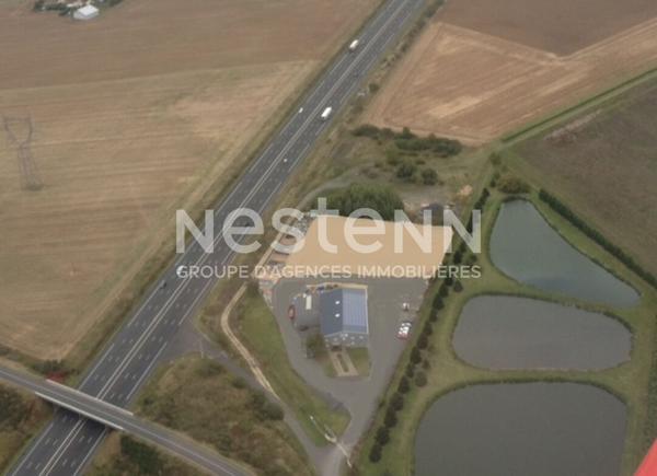 Bâtiment Industriel 1 154 m² avec Foncier 12 000 m² Axe A10 Tours/Blois, panneaux solaire et accès PL44T