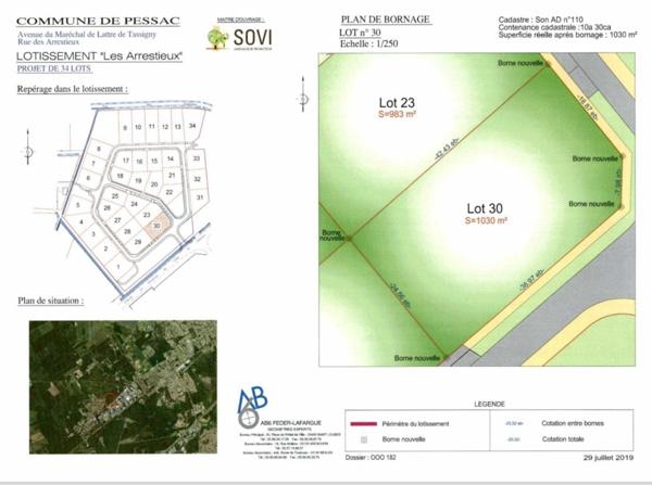 Terrain constructible de 1030m2