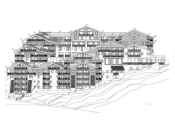 Vente appartement T3 à Val Thorens - Résidence Le Kashmir, accès immédiat aux pistes et vue montagne