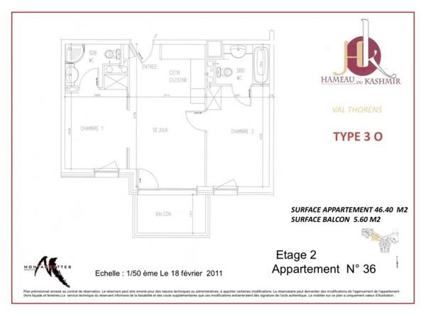 Vente appartement T3 à Val Thorens - Résidence Le Kashmir, accès immédiat aux pistes et vue montagne