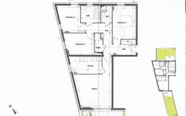 Appartement à vendre    4 pièces • 82,40 m2 Bischheim