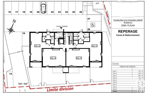Appartement 3 pièces de 74 m² à Plouha (22580)