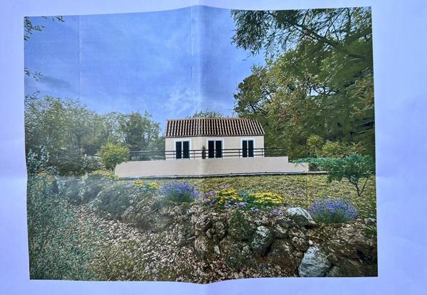 Saint-Jeannet (06640) Magnifique terrain plat d'environ 1200m², expo SUD, piscine, calme absolu