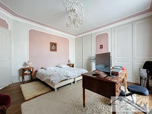 Maison de Maître, coeur de ville MONTVAL-SUR-LOIR (72), 6 chambres, terrain 2090 m²