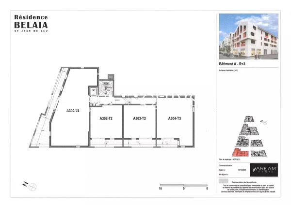 À vendre Saint-Jean-de-Luz - Appartement neuf T3 avec terrasse - Lot A304