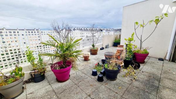 A VENDRE - Saint-Nazaire Appartement T4 Rue René Guillouzo avec 60 m² terrasse et 2 garages