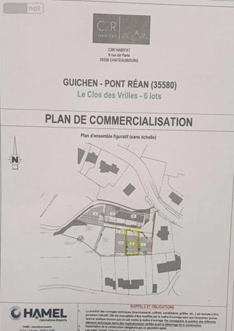 Achat - Terrain à bâtir Guichen 35580 423 m 2 423 m 2