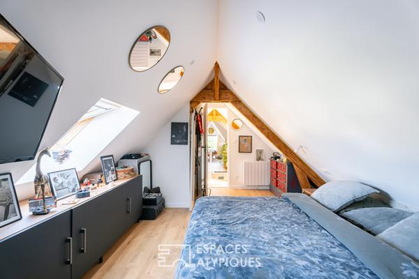 Appartement atypique et de charme sous les toits.
