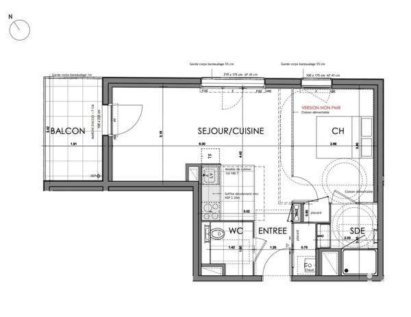 Appartement à vendre 2 pièces 43 m² Rennes