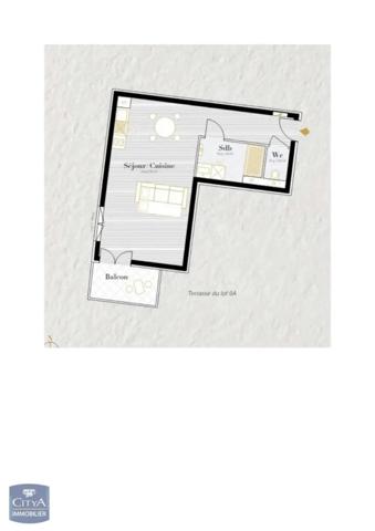 Appartement à louer 1 pièce 35.75m²