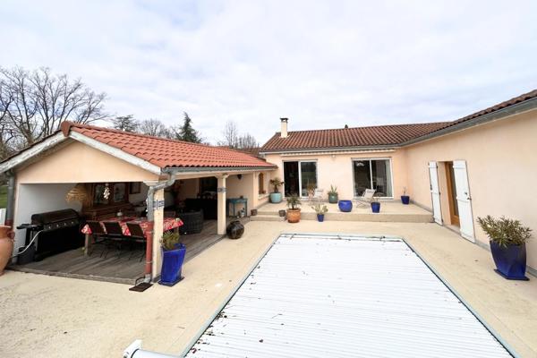 69290 GREZIEU LA VARENNE - Maison à vendre 5 pièces  - PLAIN PIED - PISCINE - GARGAE -CALME - SANS VIS A VIS