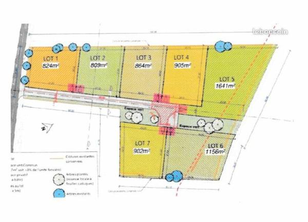 Terrain à vendre    864 m2 Saint-Nicolas-de-la-Grave