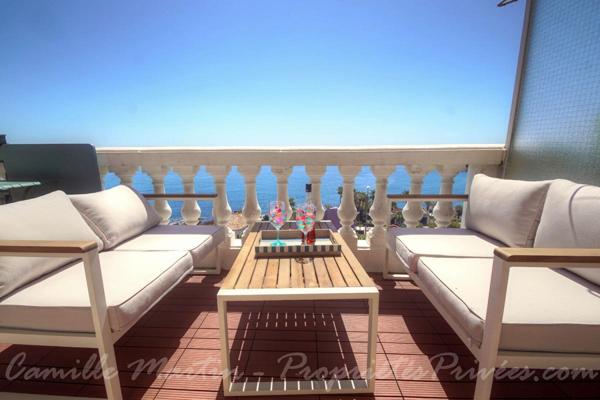 Studio 26 m² avec terrasse et vue mer panoramique à Anthéor