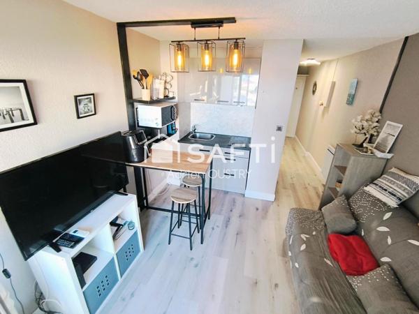 Appartement 26 m2 avec loggia et vue mer