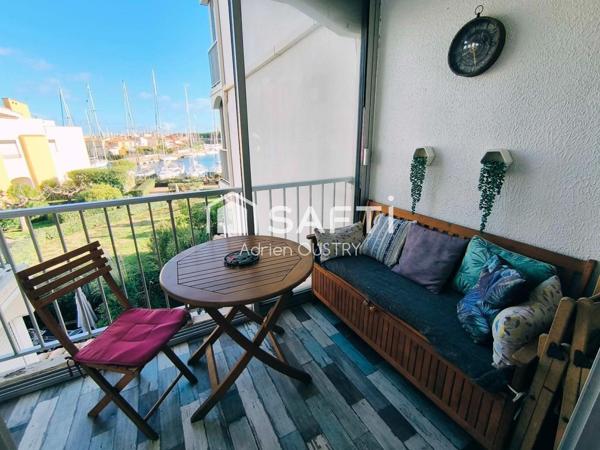 Appartement 26 m2 avec loggia et vue mer