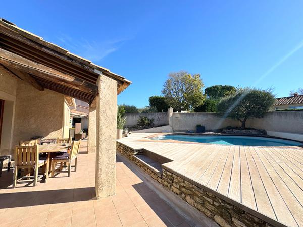 A VENDRE EXCLUSIVITE 84120 PERTUIS MAISON PLAIN PIED TYPE 3 PIECES D'ENVIRON 81M² AVEC GARAGE, PISCINE, SPA CANADIEN ET JARDIN