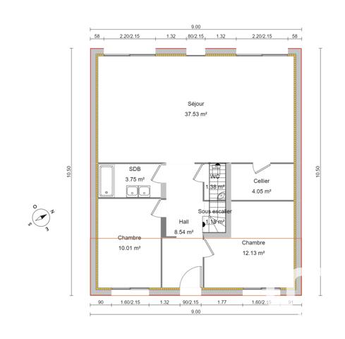 Terrain à vendre 430 m² Épône