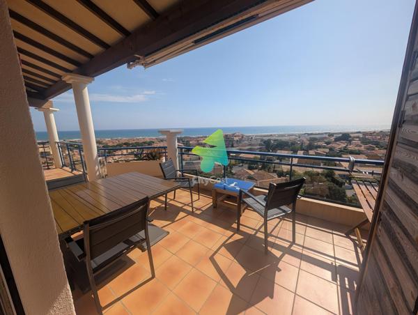 Superbe Appartement T3 Vue Mer Panoramique de 53 m² avec une Terrasse de 33m²