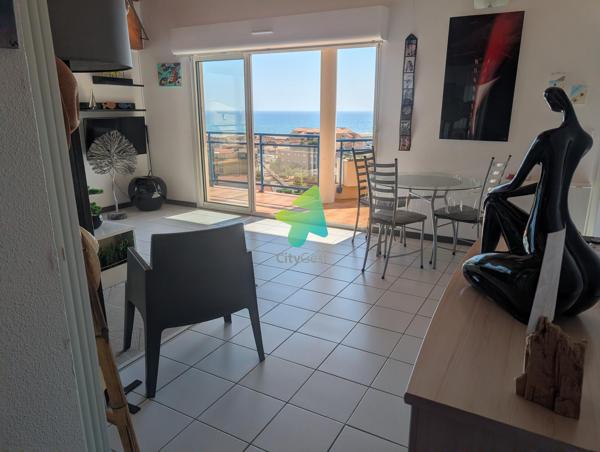 Superbe Appartement T3 Vue Mer Panoramique de 53 m² avec une Terrasse de 33m²