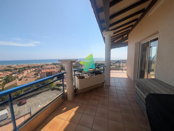 Superbe Appartement T3 Vue Mer Panoramique de 53 m² avec une Terrasse de 33m²