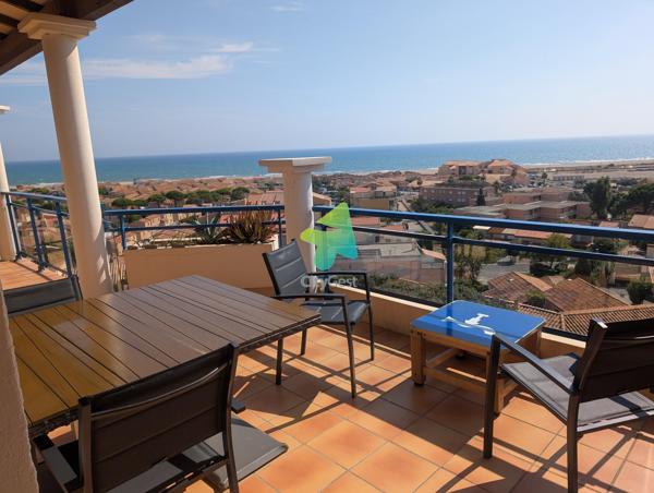 Superbe Appartement T3 Vue Mer Panoramique de 53 m² avec une Terrasse de 33m²