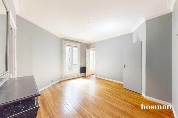 Appartement 3 pièces 57 m² - Lumineux avec cheminée - Rue des Moines, Paris 17ème