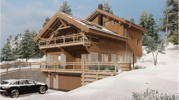 Chalet de luxe neuf 6 pièces de 280m² sur un terrain de 774m²
