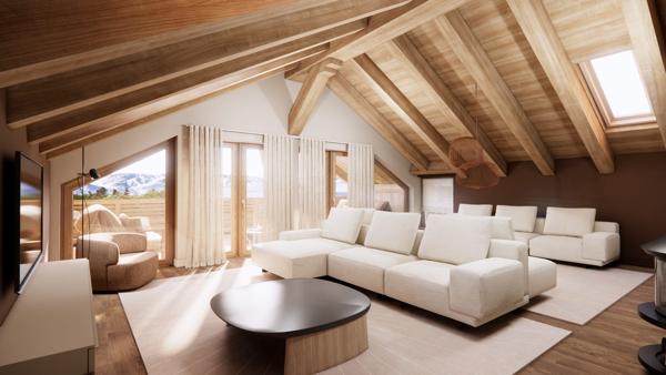 Chalet de luxe neuf 6 pièces de 280m² sur un terrain de 774m²