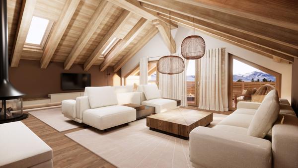 Chalet de luxe neuf 6 pièces de 280m² sur un terrain de 774m²