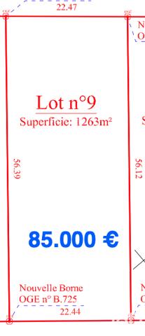 Terrain à vendre 1 263 m² Feytiat