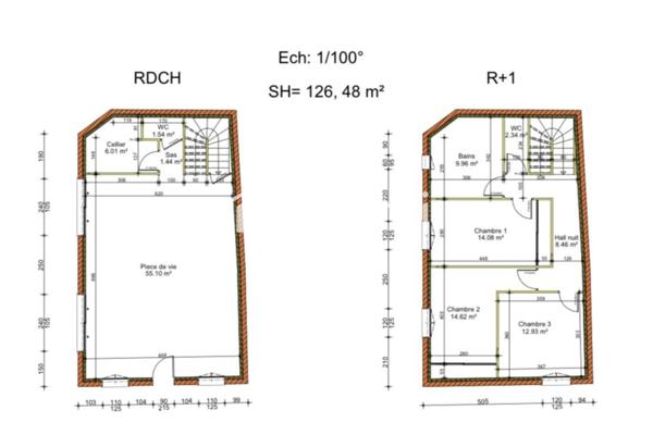 Dépendance de 75m2 avec 80m2 de jardin à rénover