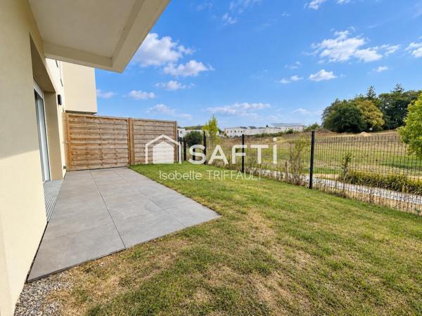CAUDAN – APPARTEMENT T2 RÉCENT AVEC JARDIN PRIVATIF