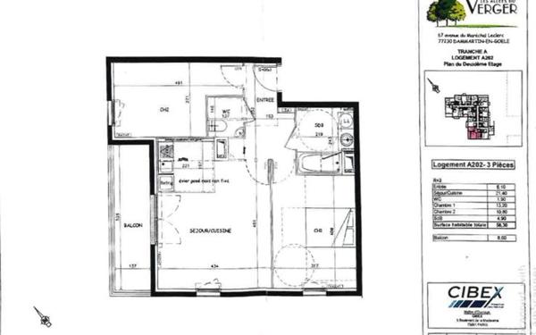 Appartement à louer    3 pièces •  Dammartin-en-Goële