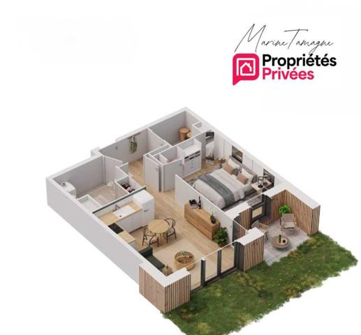 Deux pièces avec Terrasse, Jardin et Garage Quartier des Sablons FRAIS DE NOTAIRE OFFERTS