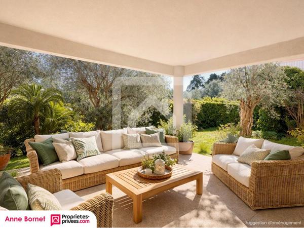 Appartement 3 pièces en rez-de-jardin 70 m2, 2 parkings, piscines, tennis