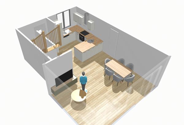 Maison contemporaine de 2014 à Pornichet - 7 pièces - 5 chambres -3 salles de bains