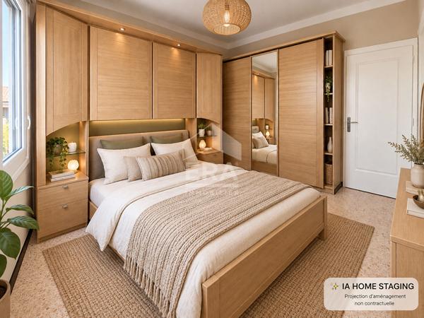 Appartement 4 pièces avec balcon, cave et paking couvert privé à vendre à Perpignan quartier la Lunette