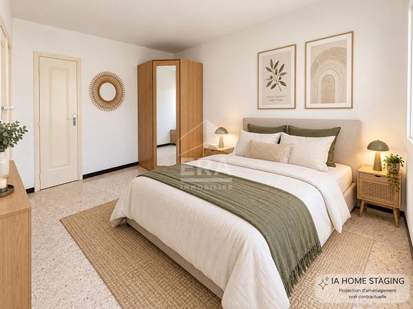 Appartement 4 pièces avec balcon, cave et paking couvert privé à vendre à Perpignan quartier la Lunette