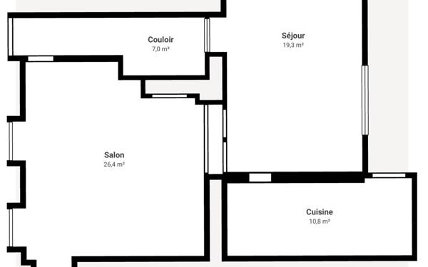 Maison à vendre    3 pièces •  Cherbourg-Octeville