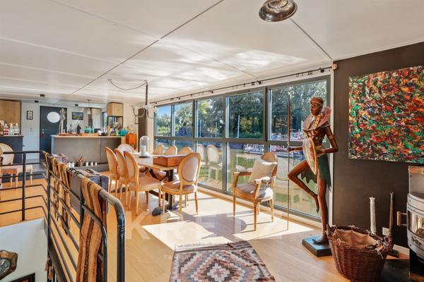 Le Port-Marly – Péniche familiale rénovée, 230 m² de confort sur l'eau, 3 chambres et terrasses
