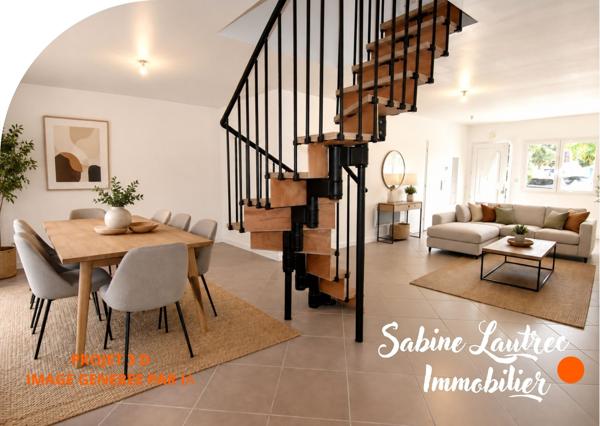 Maison de village entièrement rénovée – 131 m² - Cour intérieure – DPE B