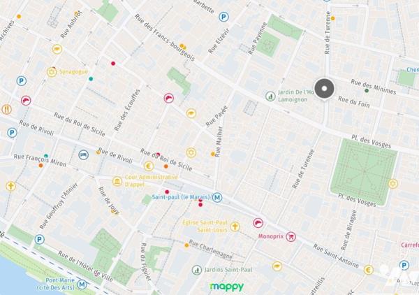 Vente Appartement 2 pièces à Paris 3e Arrondissement proche Place des Vosges