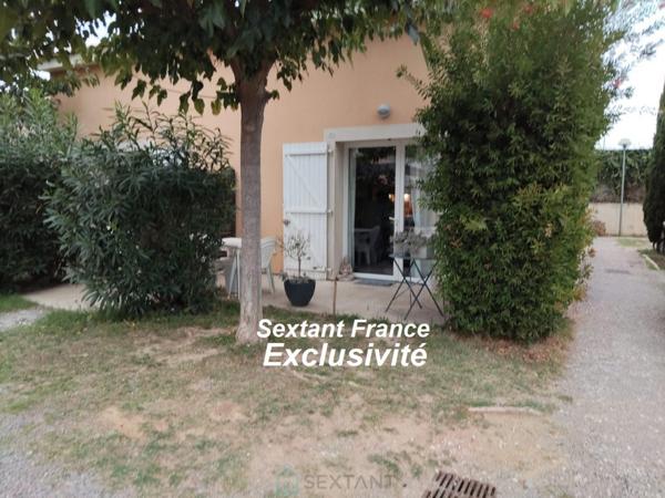 EXCLUSIVITE - VILLA T2 34 M².  MEUBLÉE (LMNP). JARDIN. PARKING.