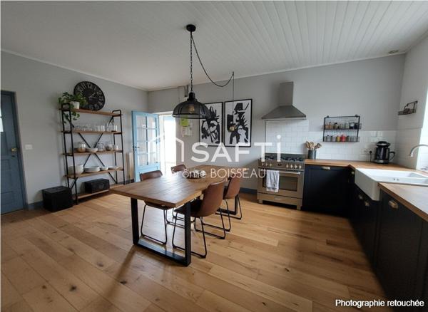 sur un terrain de 3000 m2 maison et grange