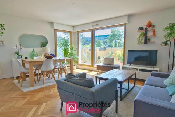 Appartement Boulogne Billancourt 3 pièce(s) 65.70 m2 orienté sud avec balcons et vue dégagée sur Parc de Billancourt