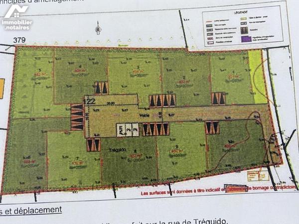 Exclusivité Terrain à bâtir de 406m² à LOCTUDY B775